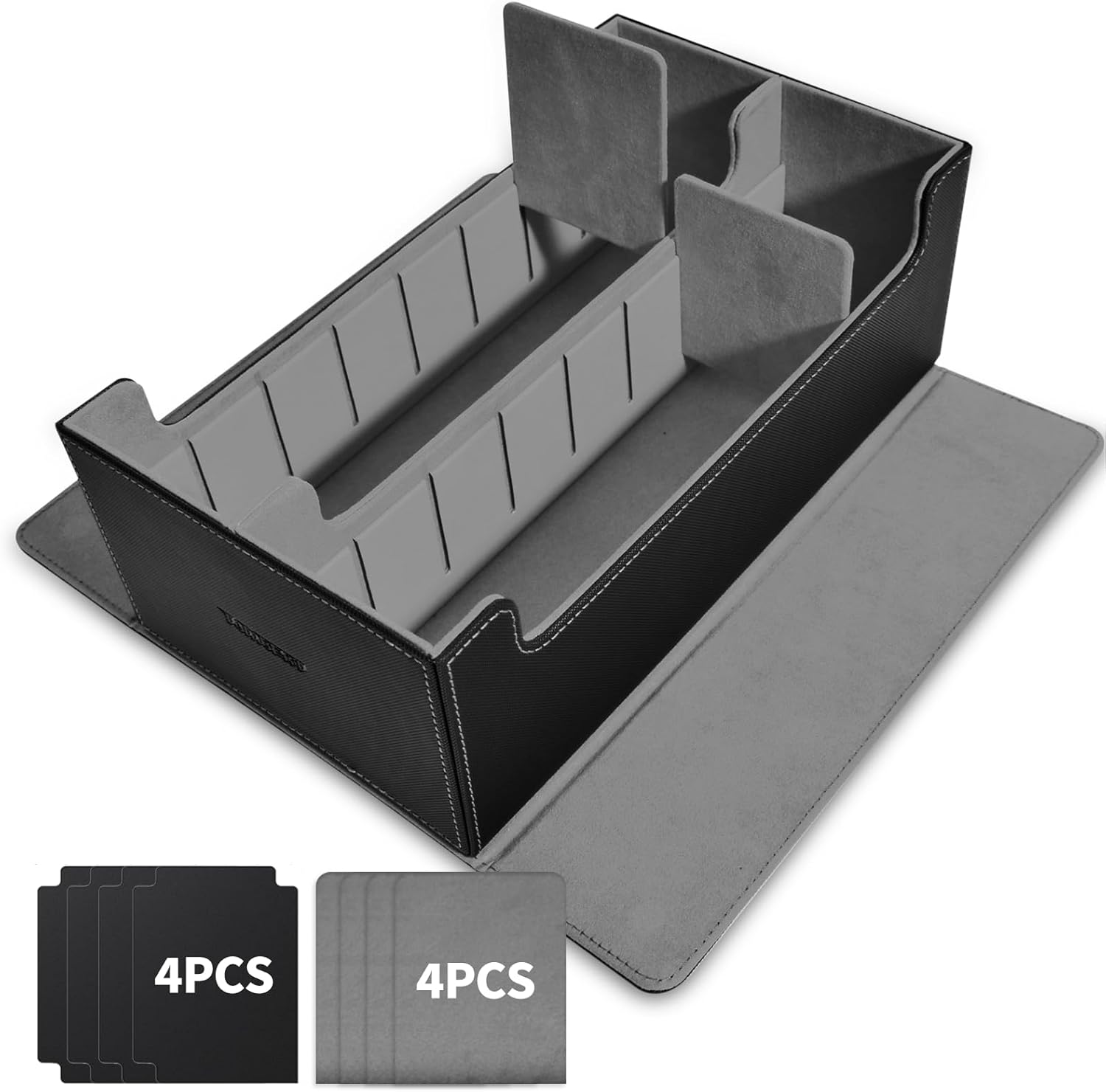 tombert Premium Card Storage Box for MTG PTCG, Large Capacity with 4 Dividers an...