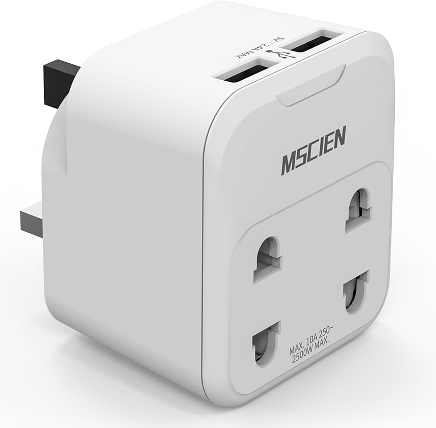 Mscien Double Shaver Plug Adaptor UK, Electric Toothbrush Adapter Plug UK with 2...