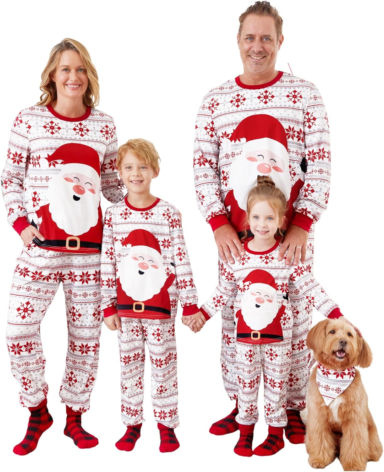 PATPAT Matching Christmas Pajamas Family Cute Pattern Xmas Sleepwear Long Sleeve...