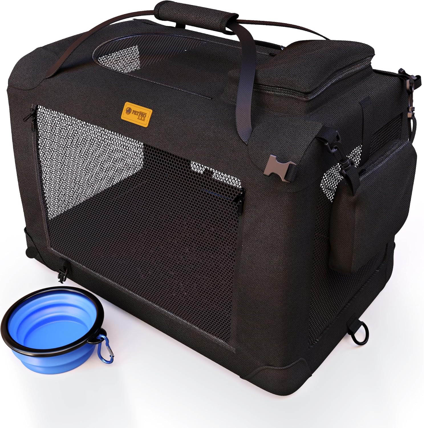 PETPROVED Dog Travel Crate Dog Carrier Cat Carrier Large Pet Carrier for Medium...