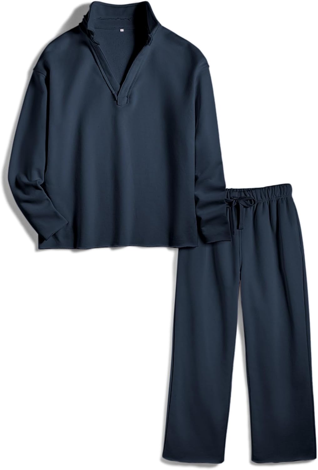 Lounge Sets for Women 2 Piece Outfits Long Sleeve V Neck Pullover Sweatshirts Wi...