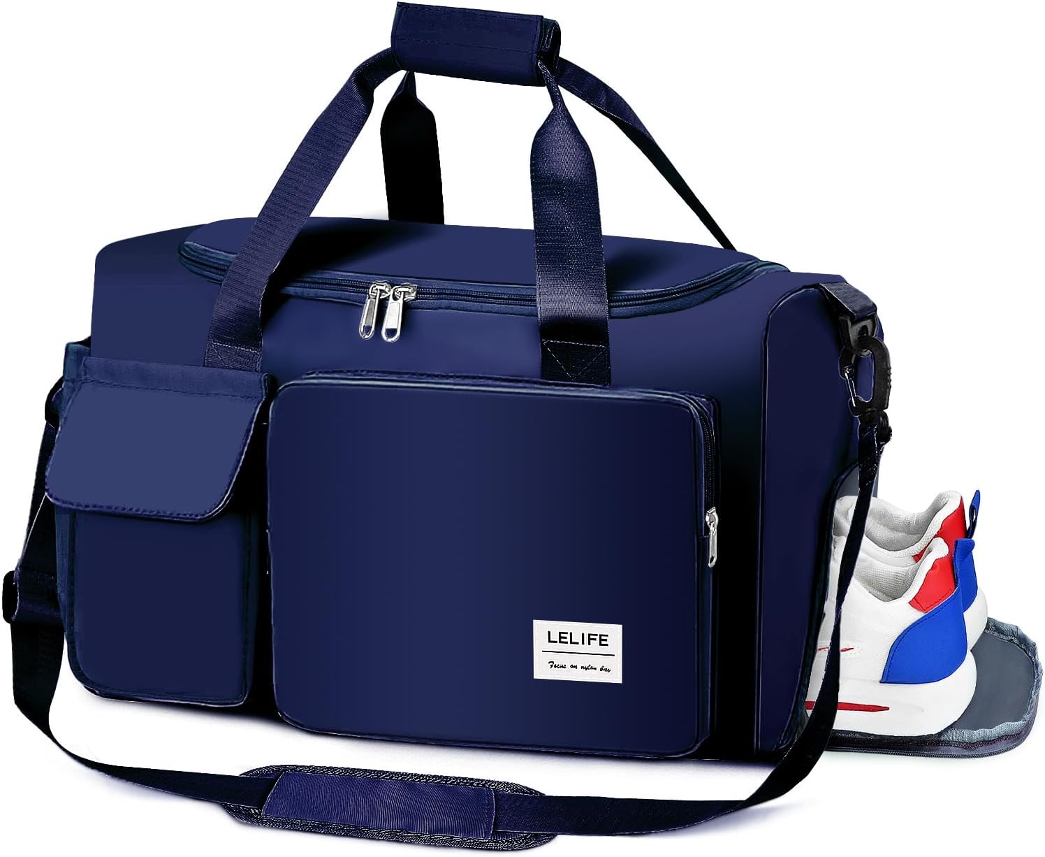 Gym Bag, Sports Bag with Wet Pocket, Portable Overnight Bags for Women, Waterpro...