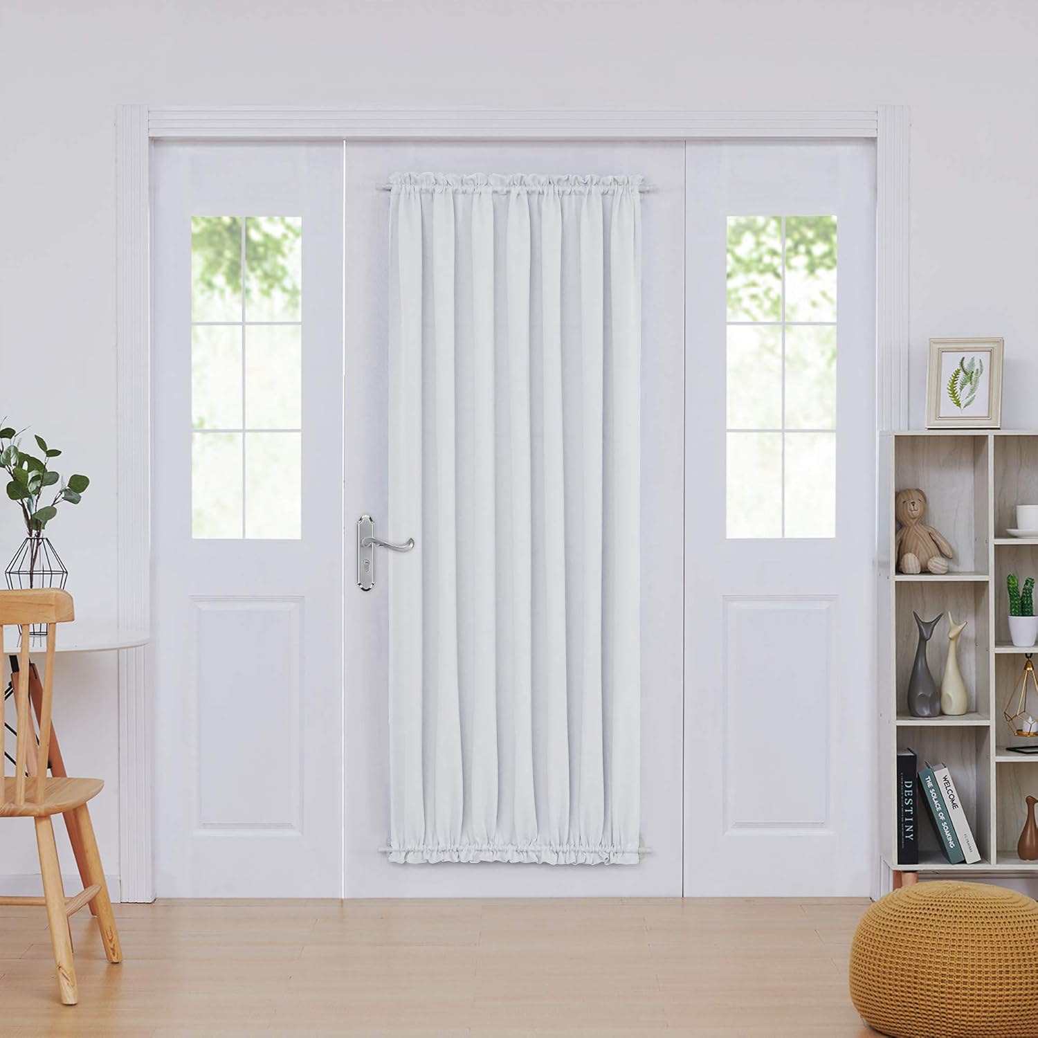 Deconovo Door Curtain Blackout Door Window Curtains for Front Door French Door C...