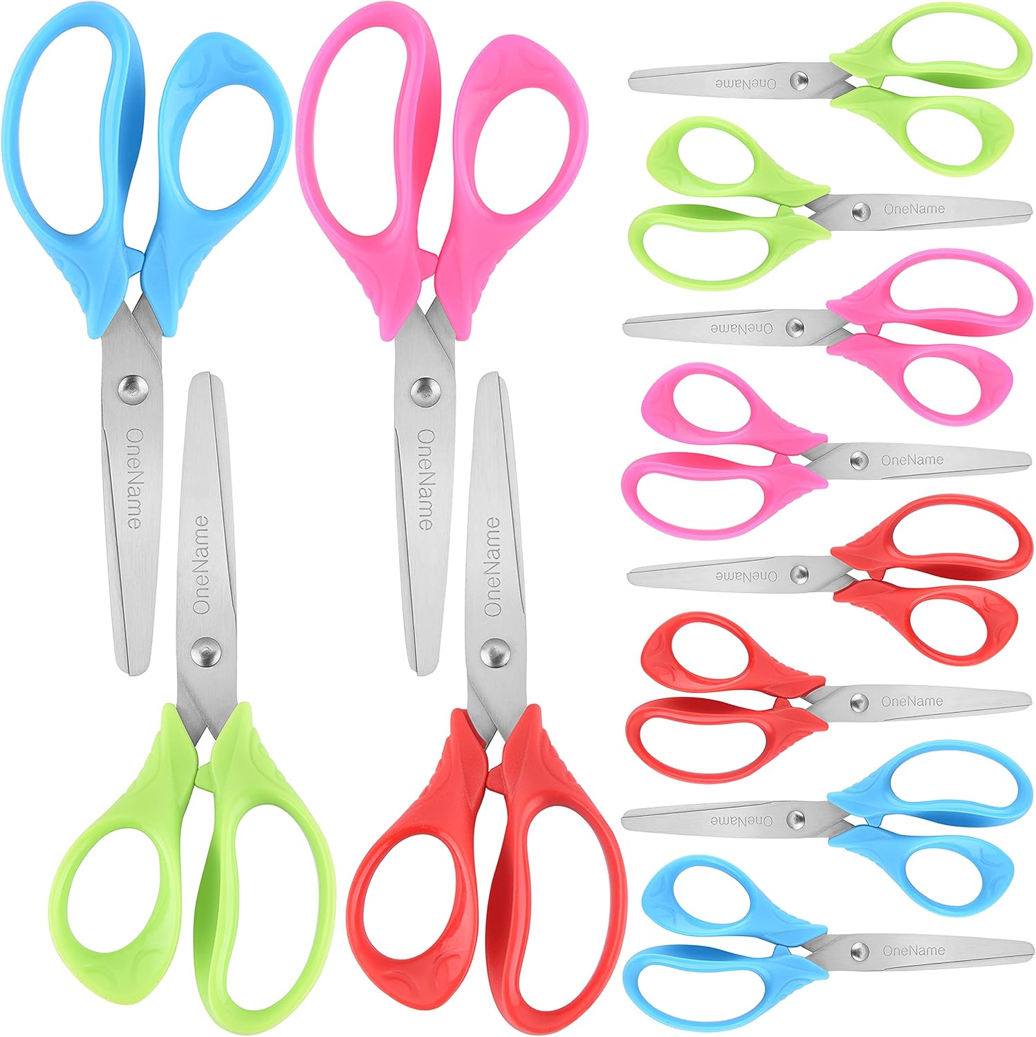 5" Kids Scissors,12 Pack Kids Safety Scissors For School Kids Scissors ages 4+,C...