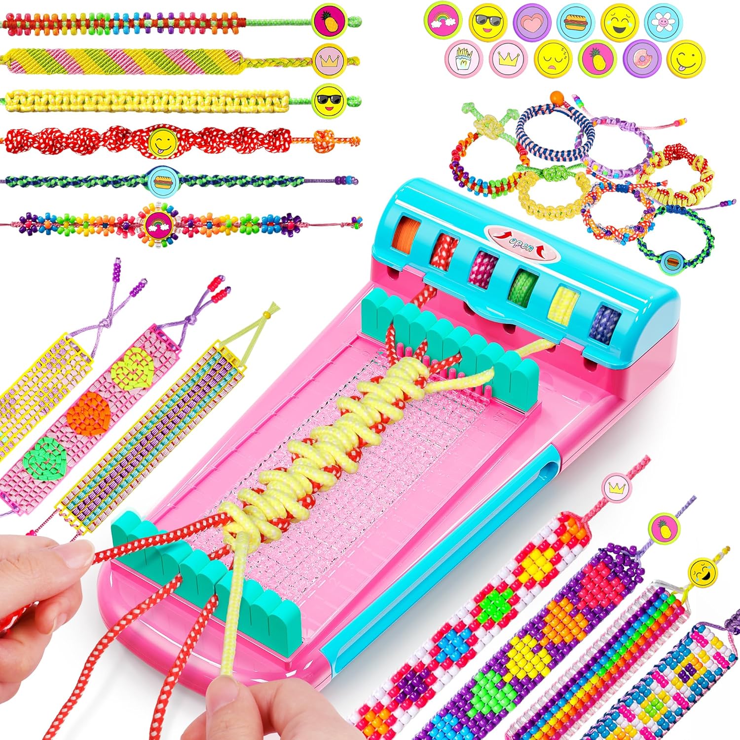 Hot Bee Friendship Bracelet Making Kit – DIY Jewelry Set with Threads & Beads, G...