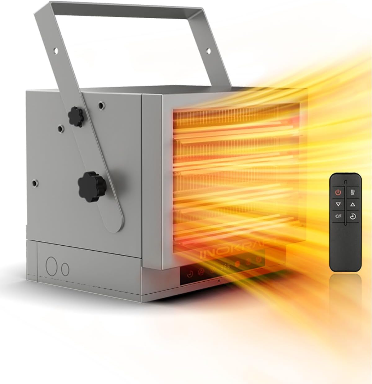 InoKraft 5000W Electric Garage Heater with Remote, Ceiling Mount Fan Forced Shop...