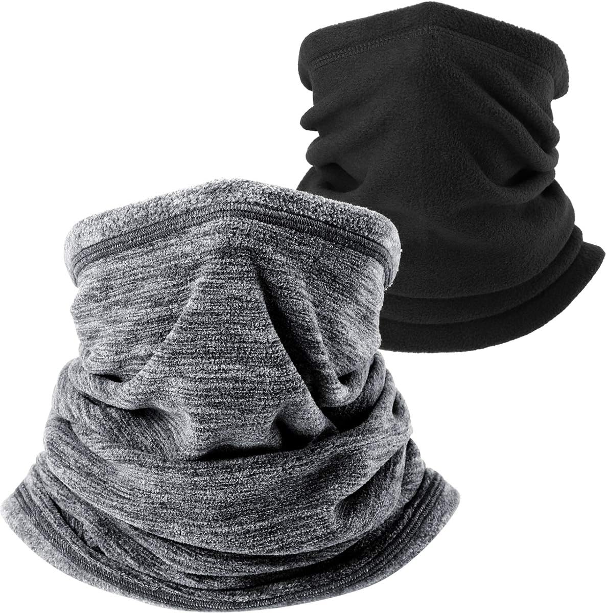 WTACTFUL Soft Fleece Neck Gaiter Warmer Face Mask for Cold Weather Winter Outdoo...