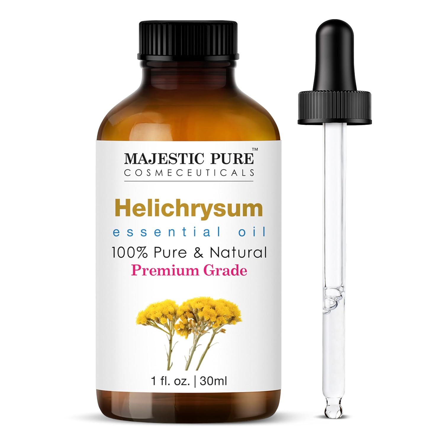 MAJESTIC PURE Helichrysum Essential Oil | 100% Pure and Natural Helichrysum Oil...