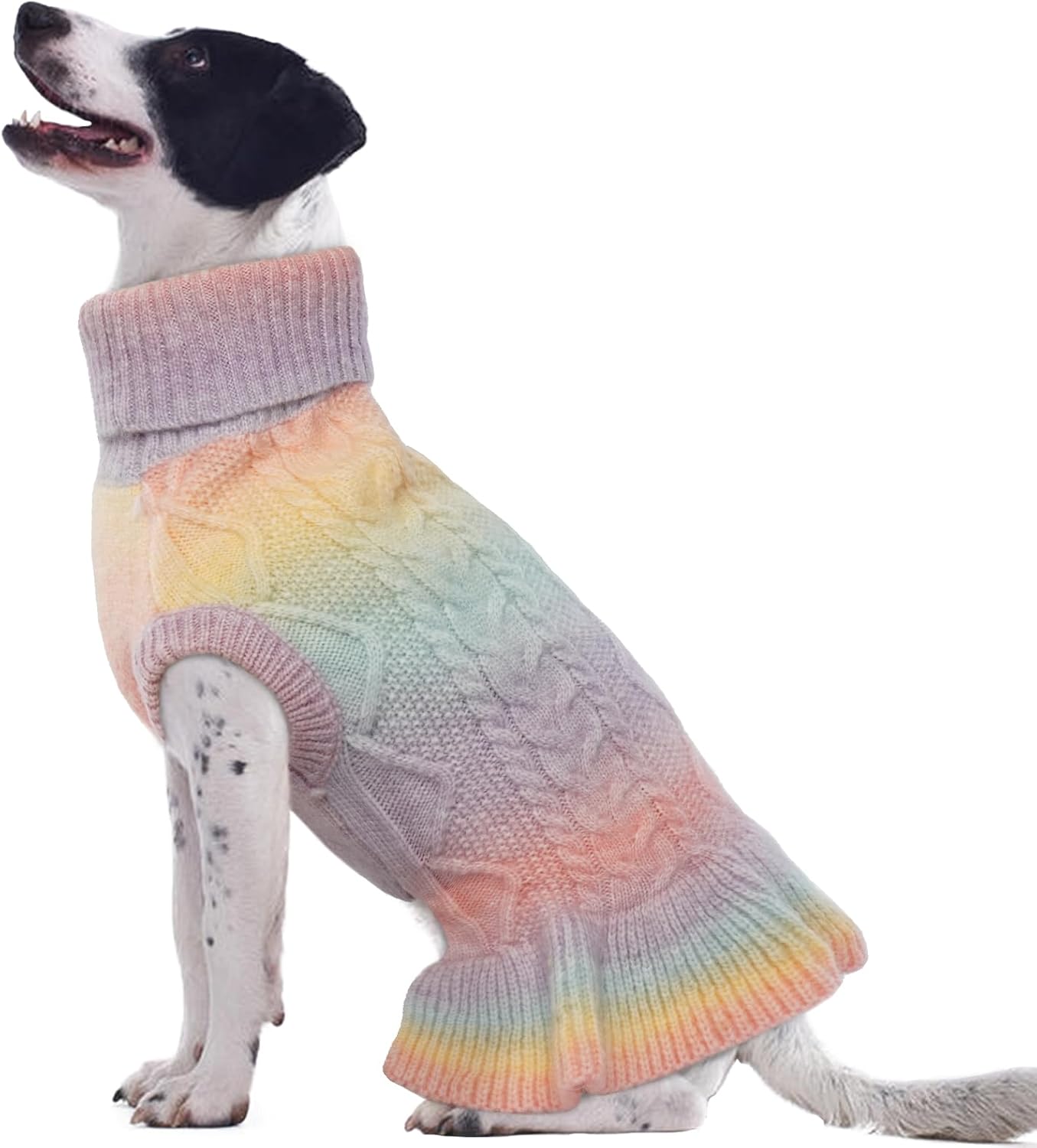QBLEEV Medium Dog Sweaters for Girls, Dog Sweater Dress Pullover Dog Christmas S...