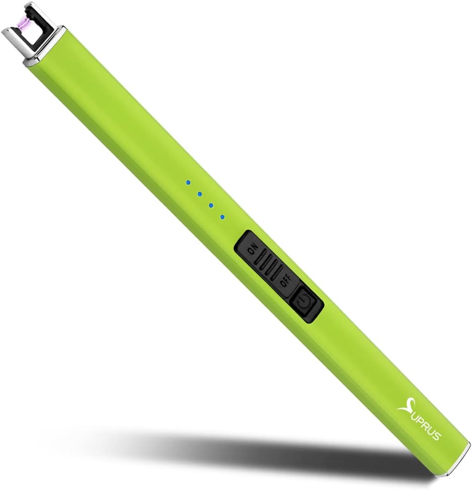SUPRUS Fluorescent Lighter Glows in The Dark Arc Windproof Flameless USB Lighter...
