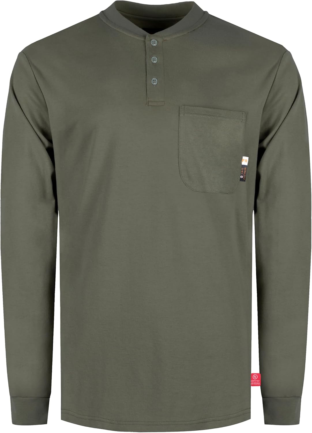 KONRECO FR Shirts for Men Flame Resistant/Fire Retardant CAT2 7oz Cotton Two Ton...