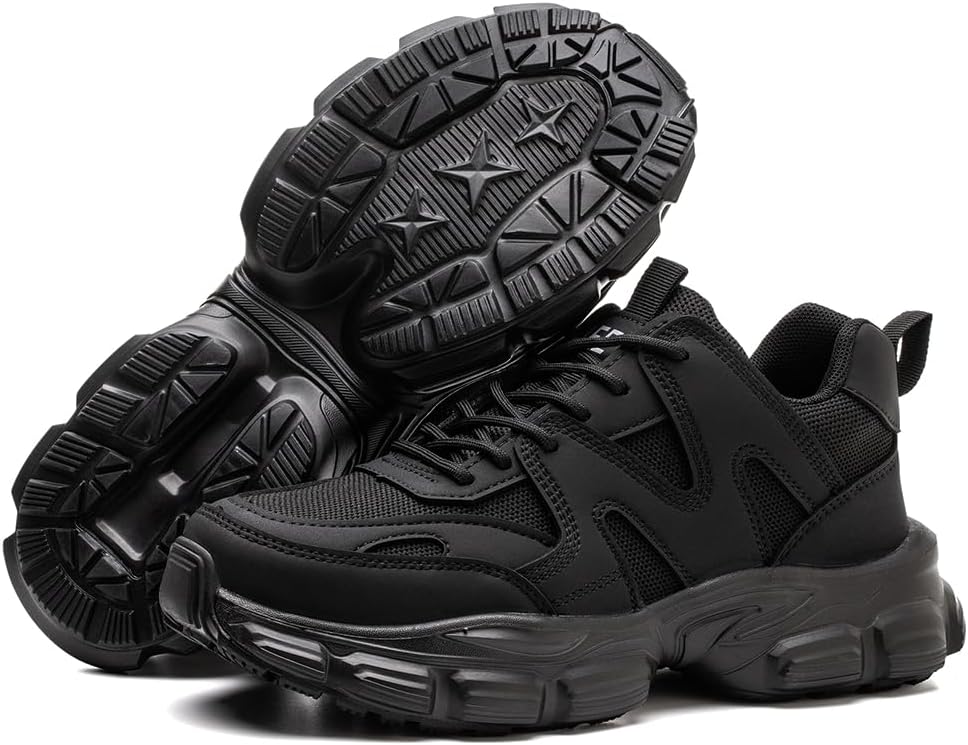 Steel Toe Shoes for Men Women Wide Non Slip Work Shoes Comfortable Safety Shoes...