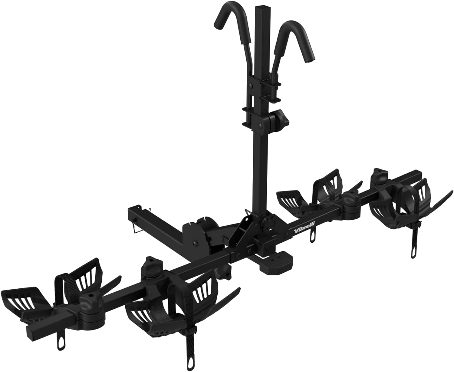 Vibrelli Electric Bike Hitch Rack - 2 Ebike Rack Fits Fat Tire, Mountain Bike, S...
