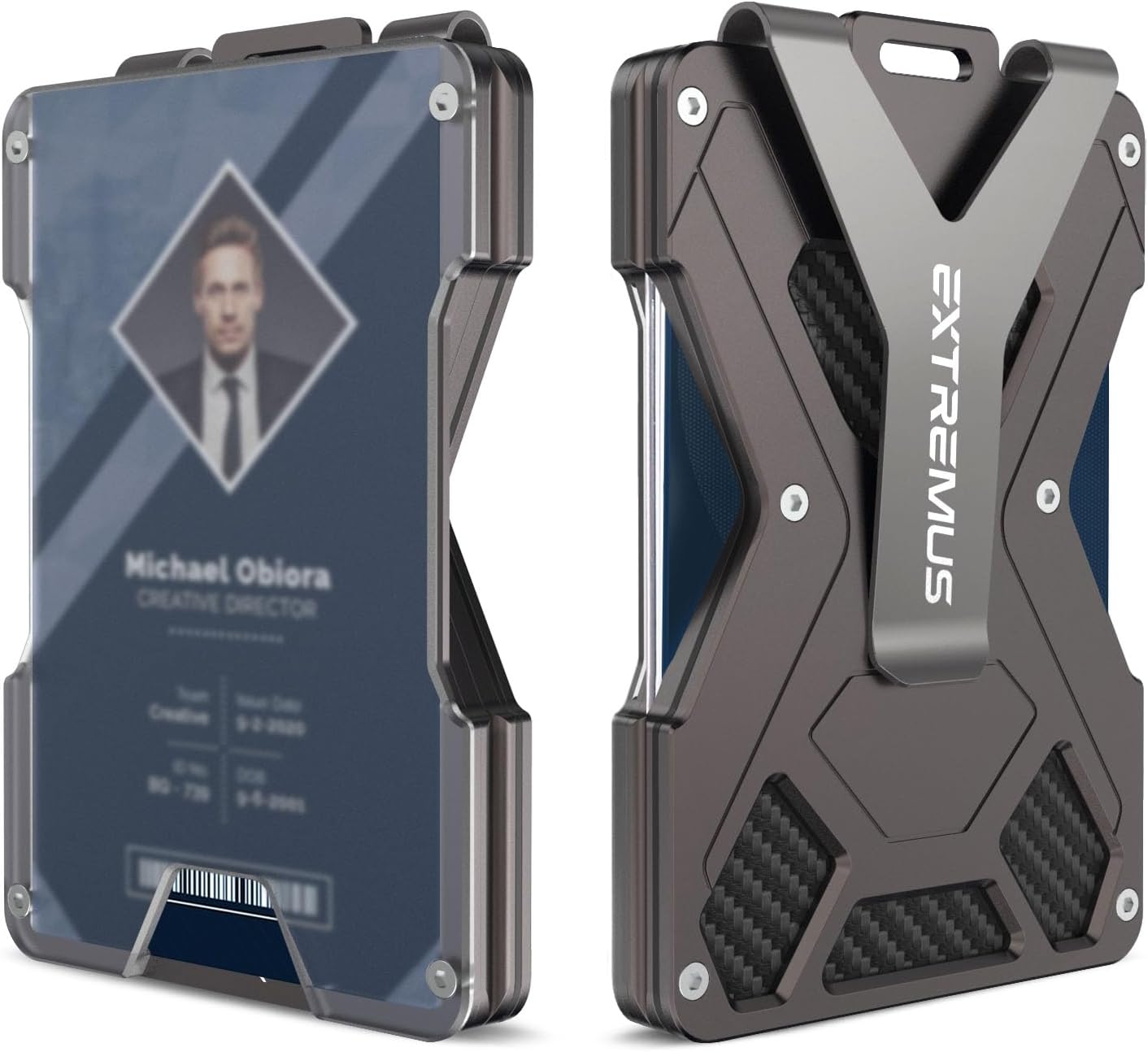 Extremus Mens Wallet, Slim Tactical Wallet with Money Clip and Credit Card Holde...