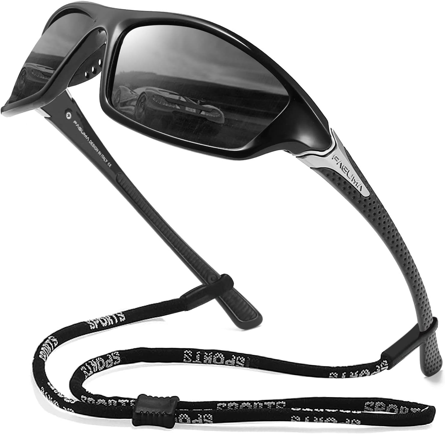 FAGUMA Sports Polarized Sunglasses For Men Cycling Driving Fishing UV400 Protect...