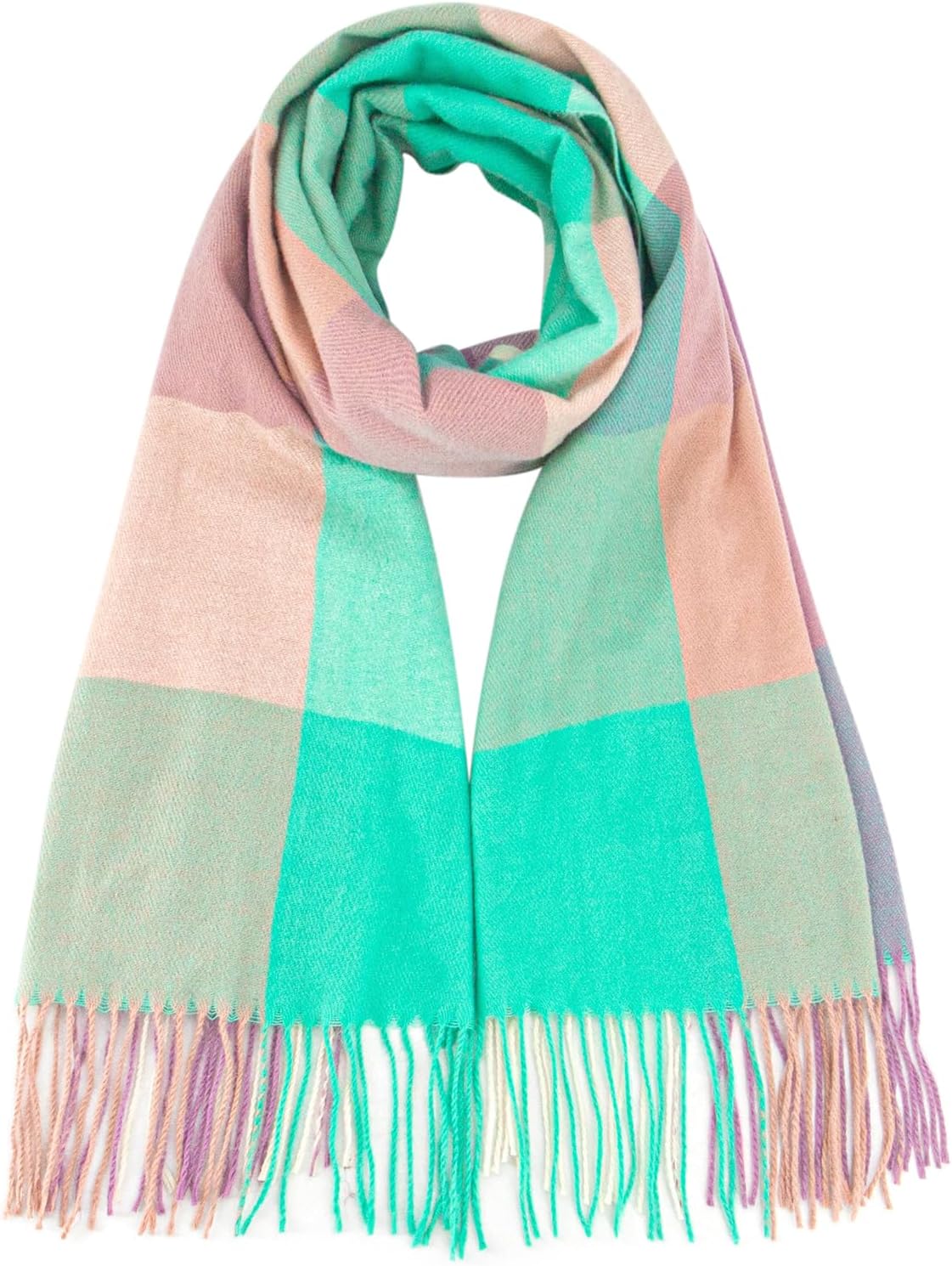 DiaryLook Plaid Warm Blanket Scarf for Winter, Long Ladies Scarves Check Soft, W...