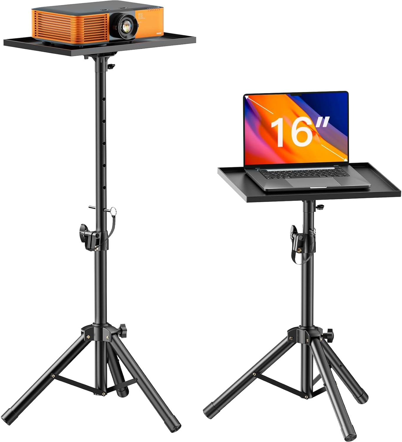 AMADA HOMEFURNISHING Projector Stand, Laptop Stand with Adjustable Height 22 to...