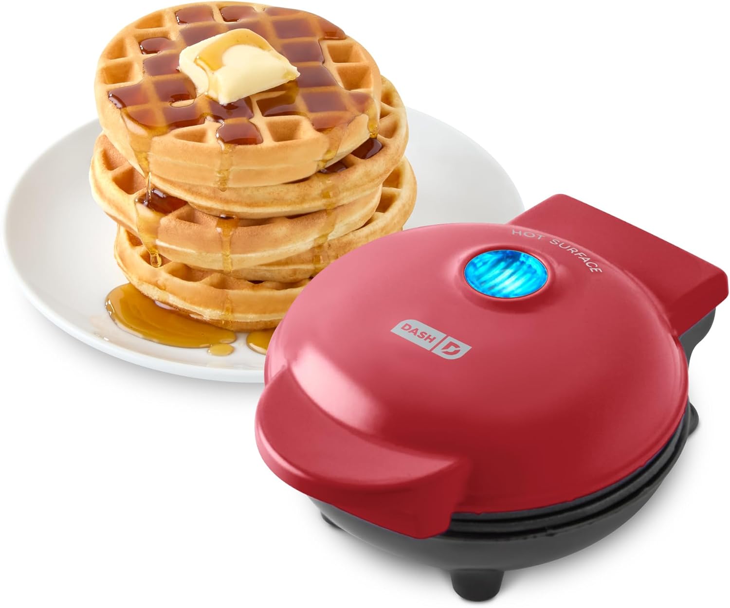 DASH Mini Waffle Maker - 4” Waffle Mold, Nonstick Waffle Iron with Quick Heat-Up...