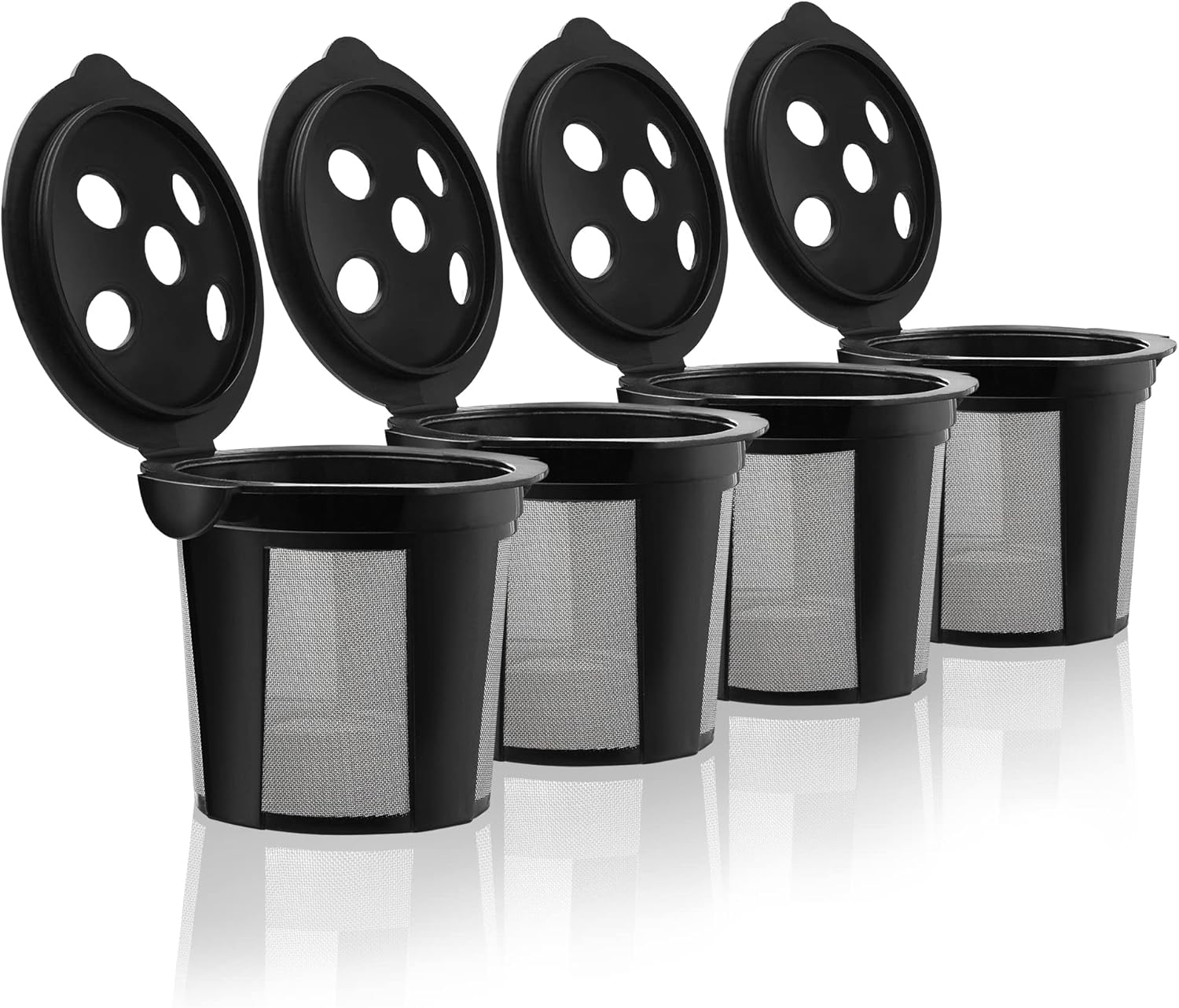 4 Reusable K Cups for Keurig K Supreme, K Supreme Plus, K Slim, K-Brew Chill, K-...