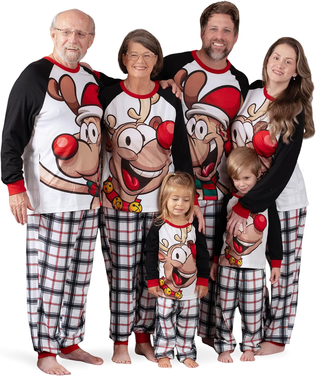 PATPAT Family Christmas Pjs Matching Sets Xmas Holiday Jammies Plaid Christmas P...
