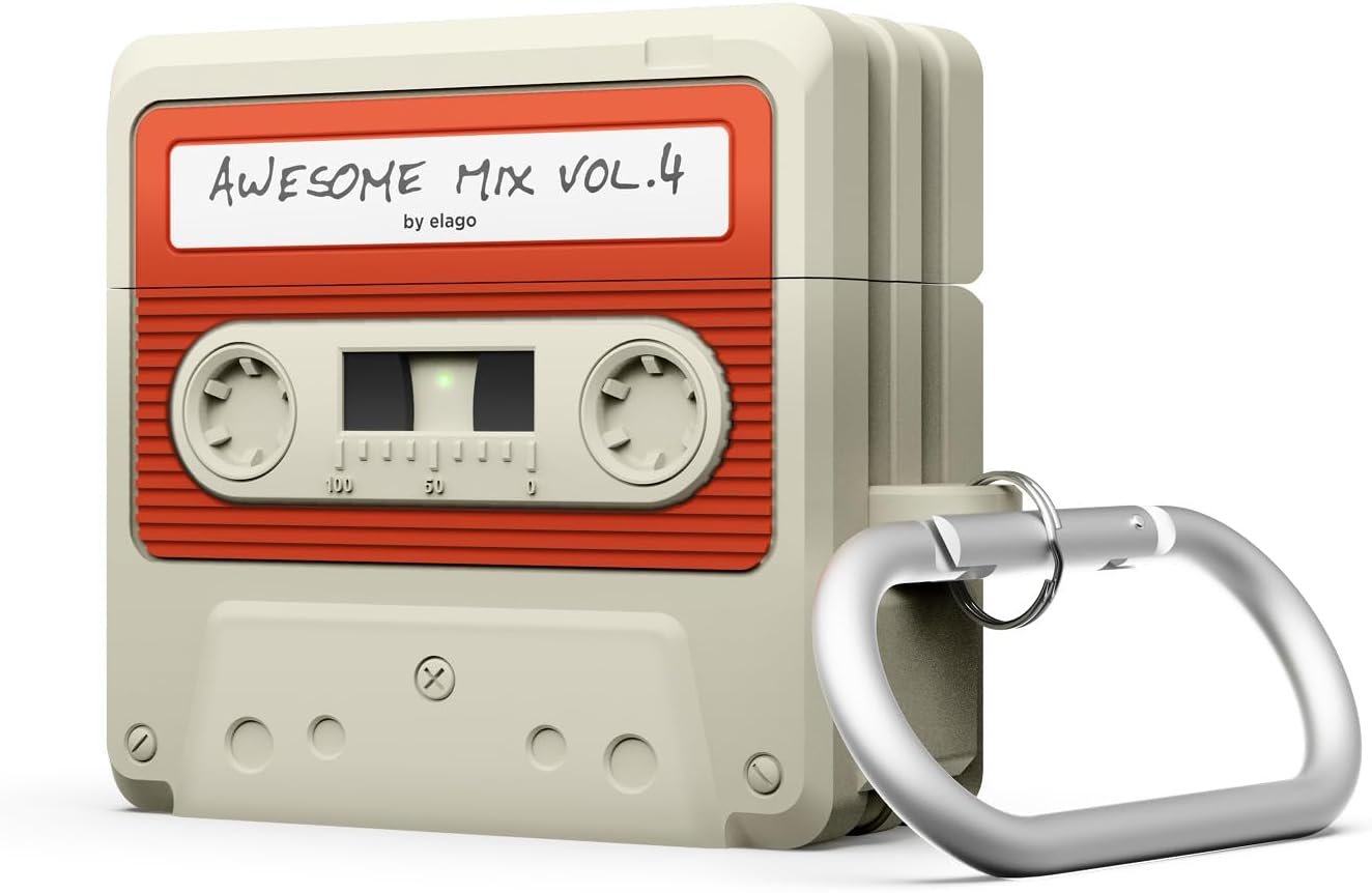 elago Cassette Tape Case Compatible with AirPods 4th Generation Case - Compatibl...