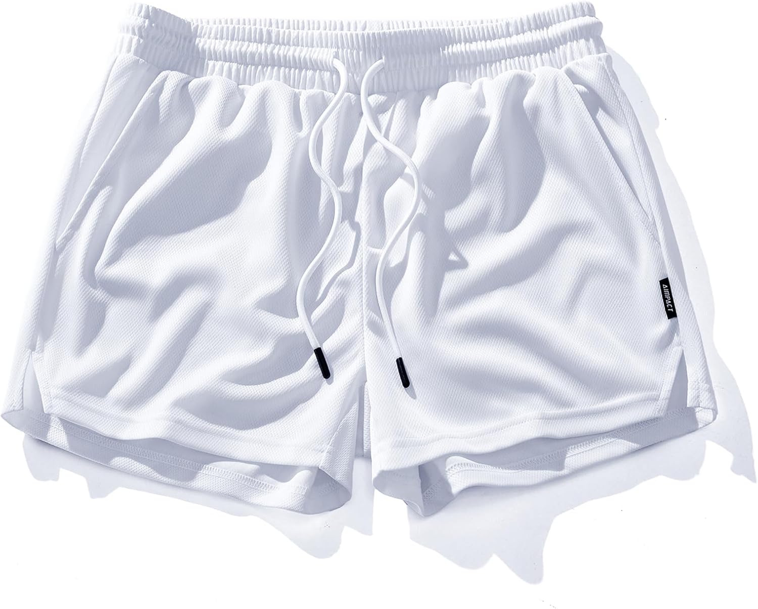 AIMPACT Mens Mesh Running Shorts 3 Inch Quick Dry Gym Athletic Workout Shorts fo...