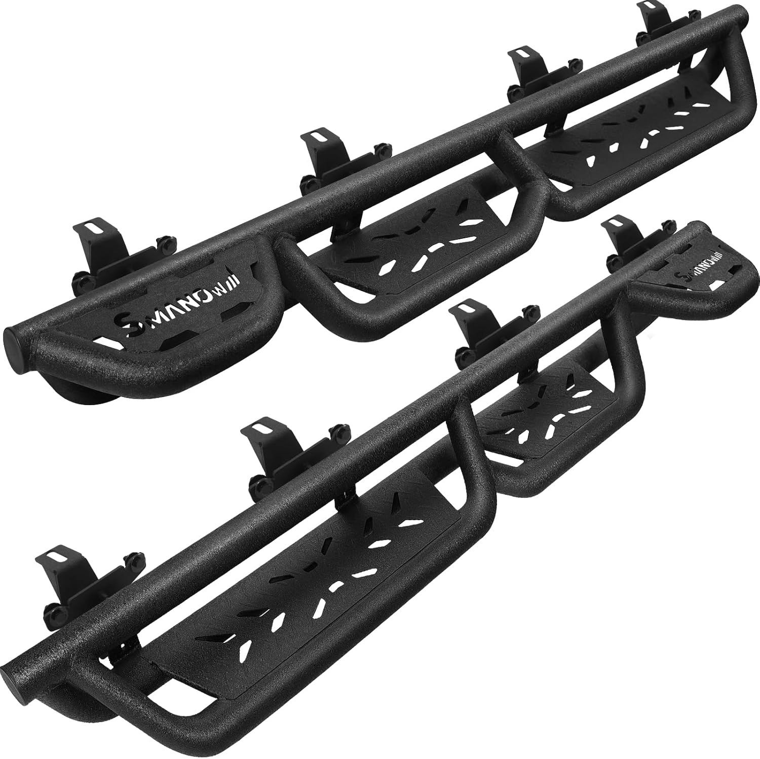 Wheel to Wheel Running Boards Compatible with 2020-2025 Jeep Gladiator Jt 4 Door...