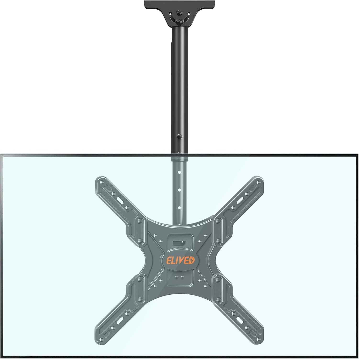 ELIVED Ceiling TV Bracket Height Adjustable for Most 24-65 Inch LED, LCD, OLED F...