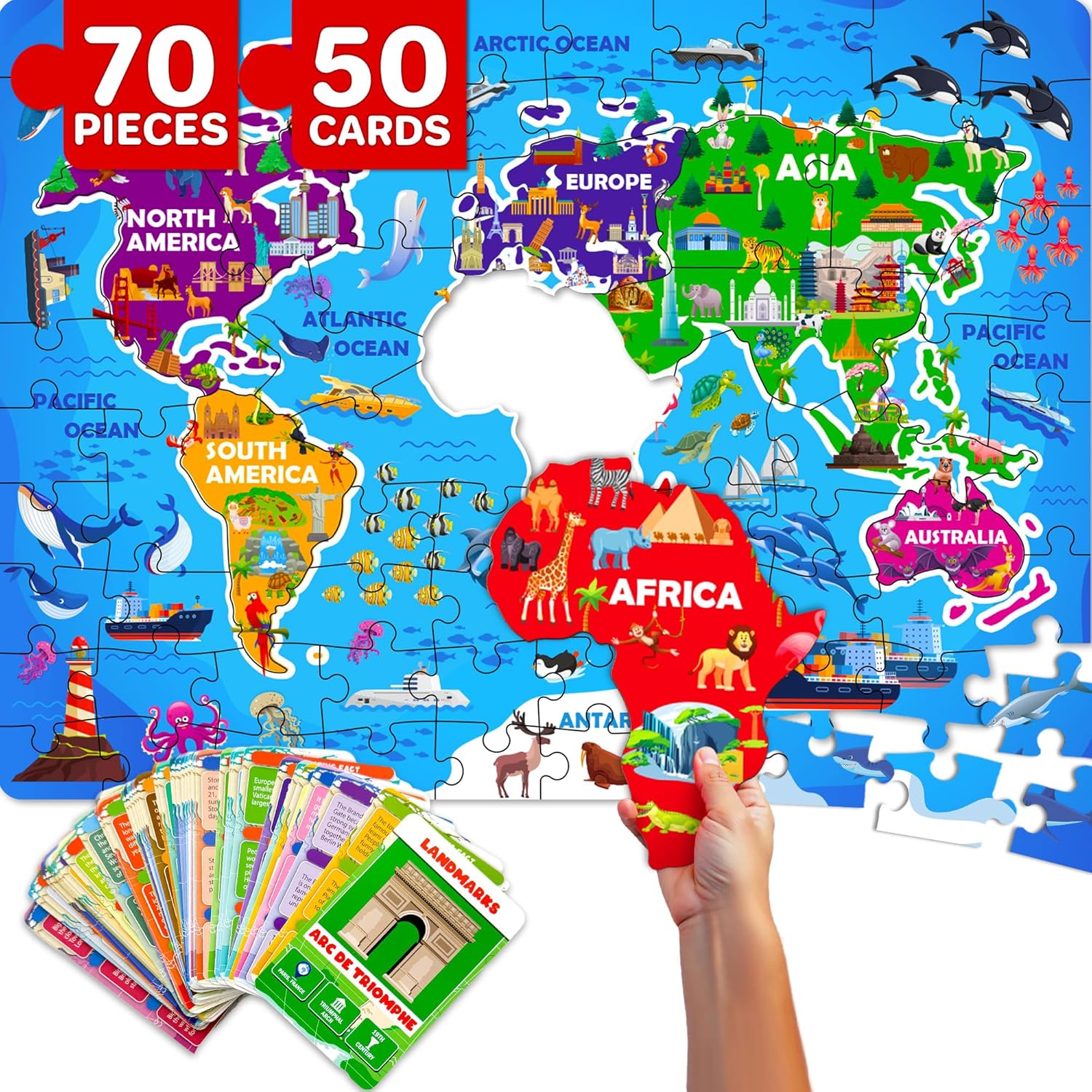 QUOKKA Puzzles for Kids Ages 4-6 - 70 Pcs Jigsaw Puzzles for 6-8 Year Olds - 400...