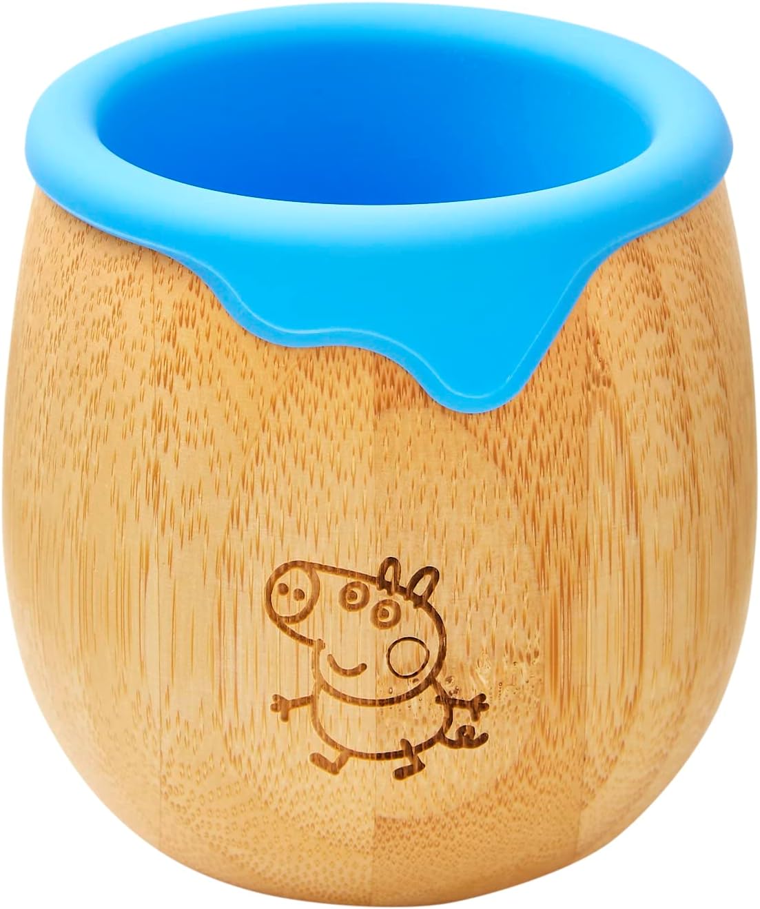 bamboo bamboo X Peppa Pig Baby and Dinky Toddler Cup, George Pig Bamboo Sippy Cu...