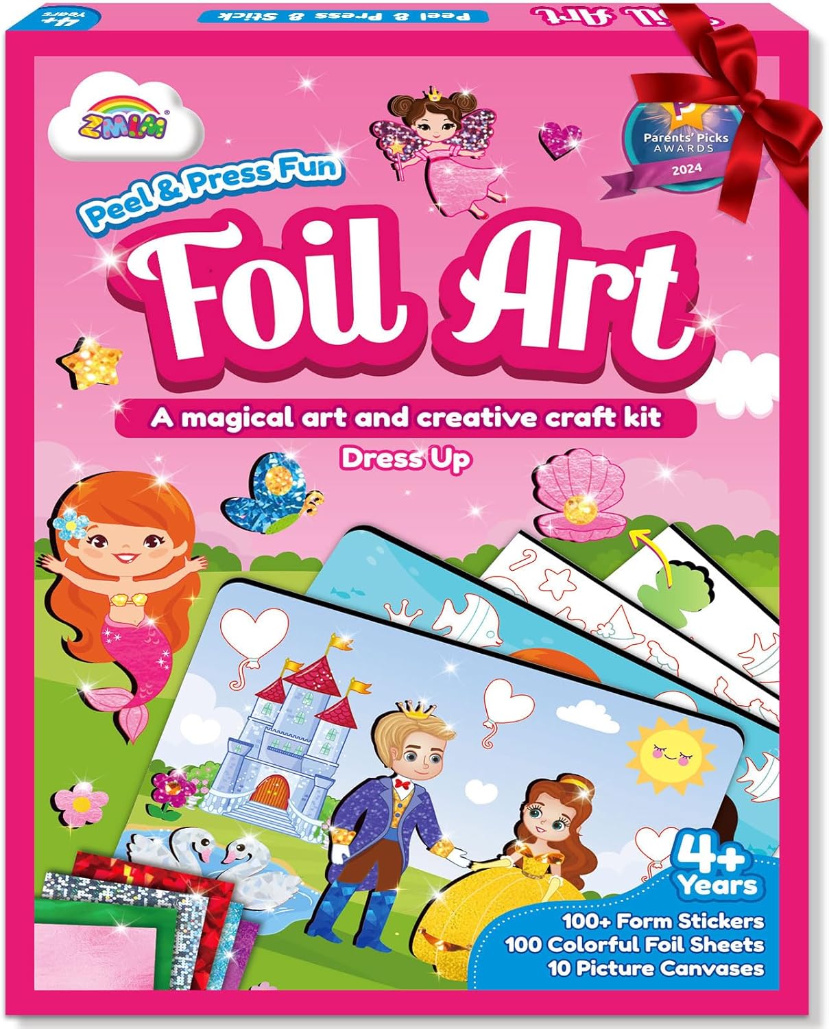 ZMLM Arts & Crafts Kit for Kids: Foil Art Crafts Dresss Up Christmas Gifts for 4...