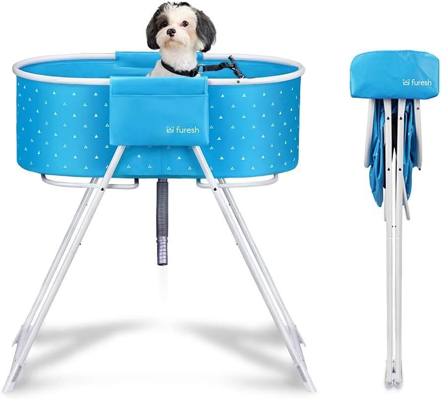 Little Dipper Dog Bath Tub and Wash Station for Bathing Shower and Grooming, Ele...