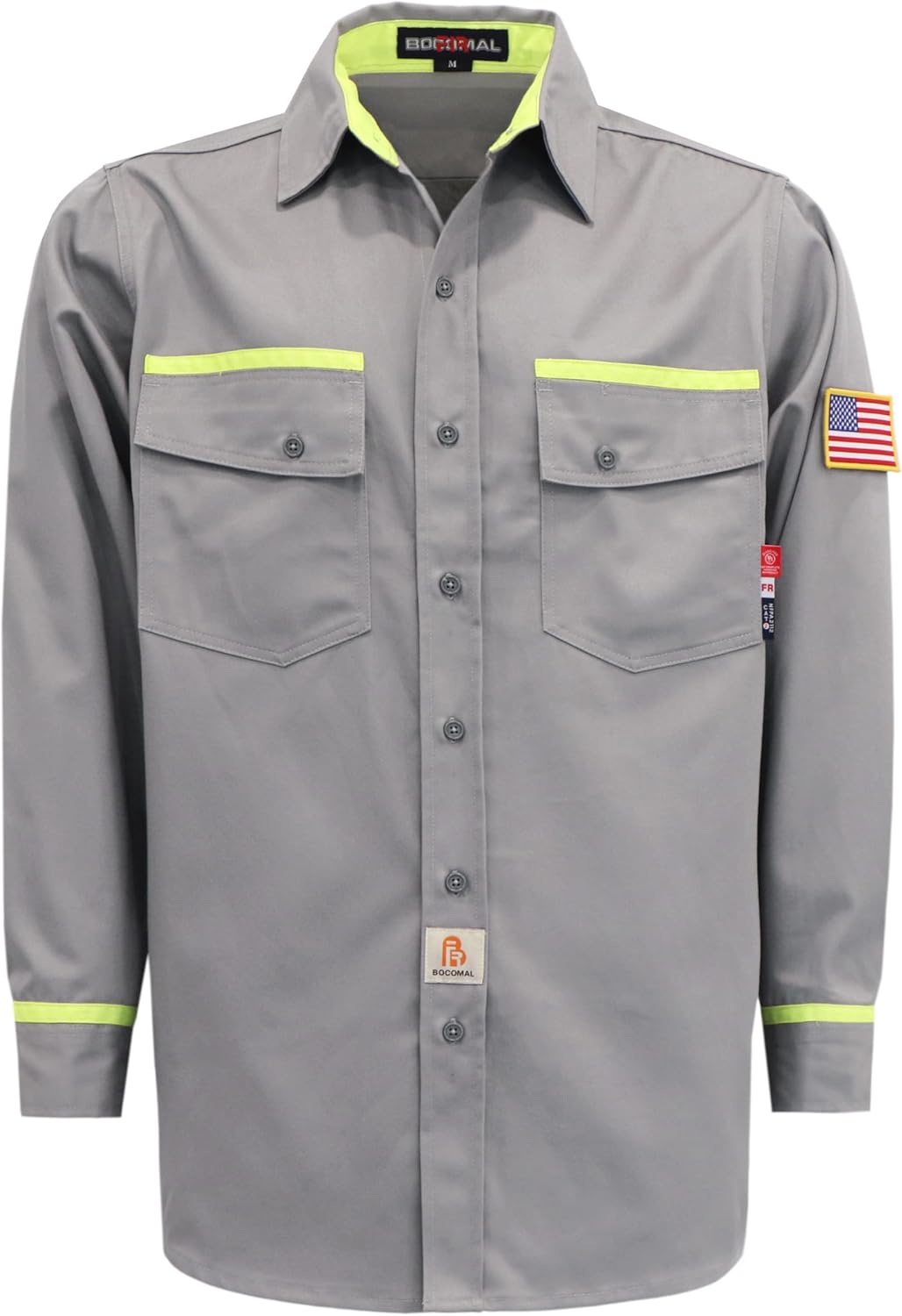 BOCOMAL FR Shirts for Men Flame Resistant Light Weight NFPA2112 Fire Retardant W...