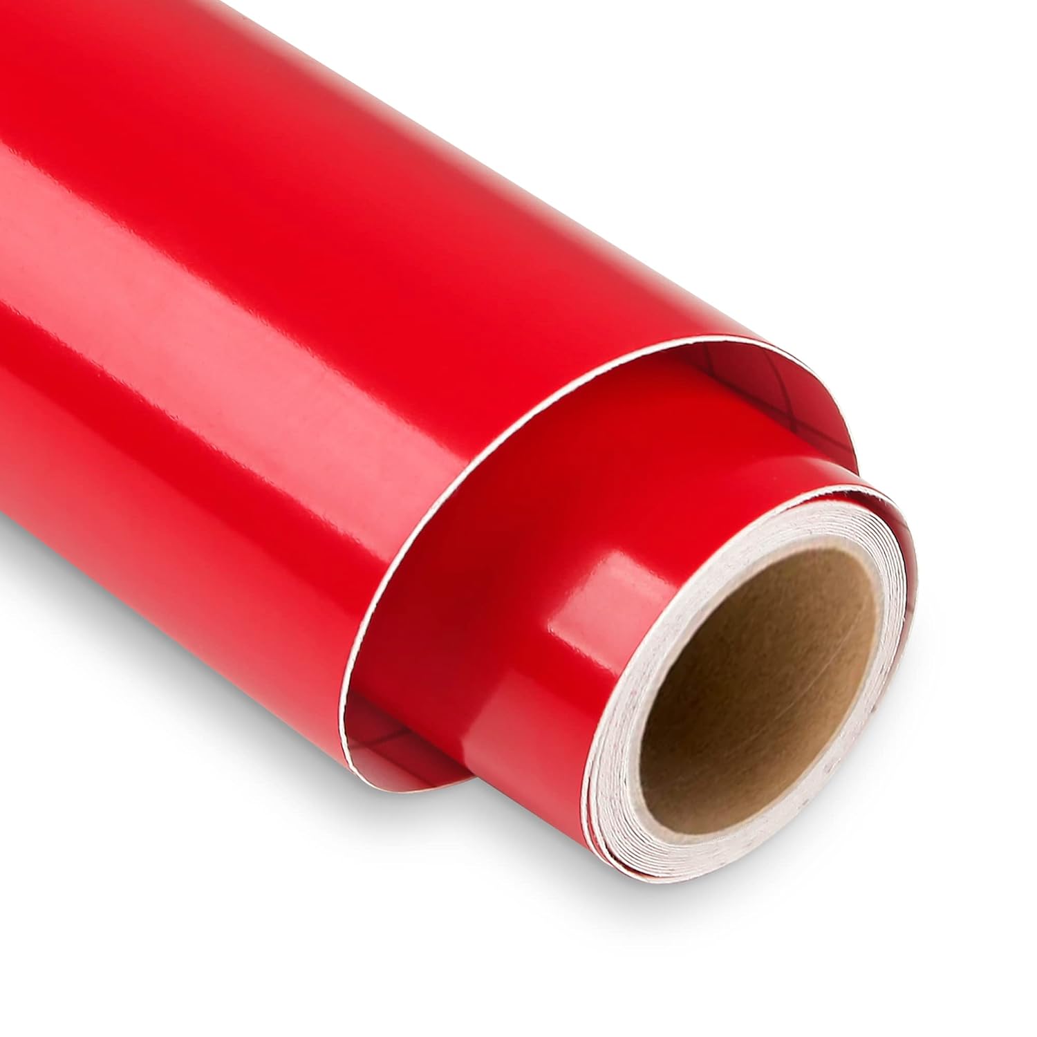 Red Permanent Vinyl for Cricut - 12" x 5FT Red Cricut Vinyl Roll, Outdoor Self A...