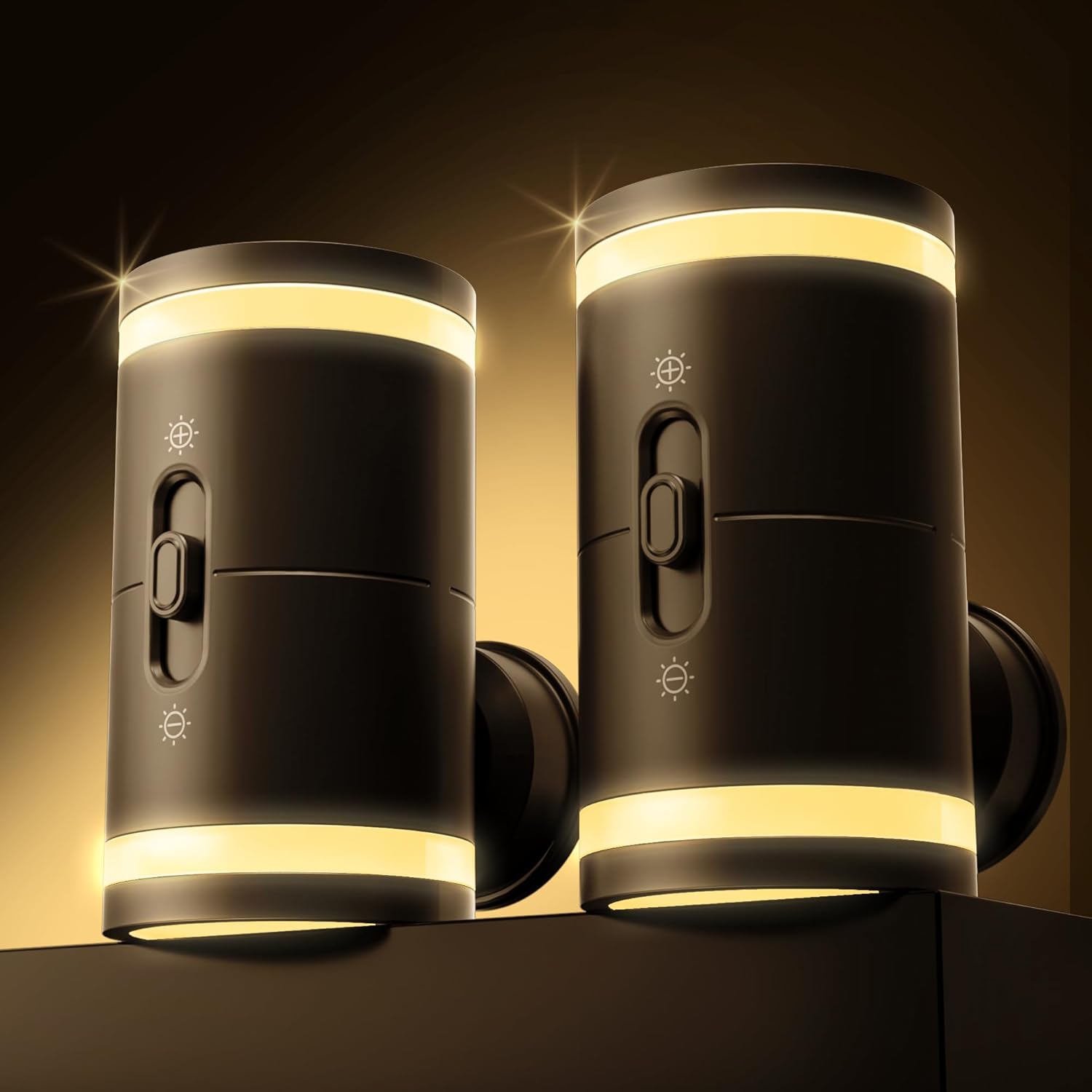 PURSNIC LED Night Lights, 2 Pack Modern Night Light Plug in Wall with Dusk to Da...