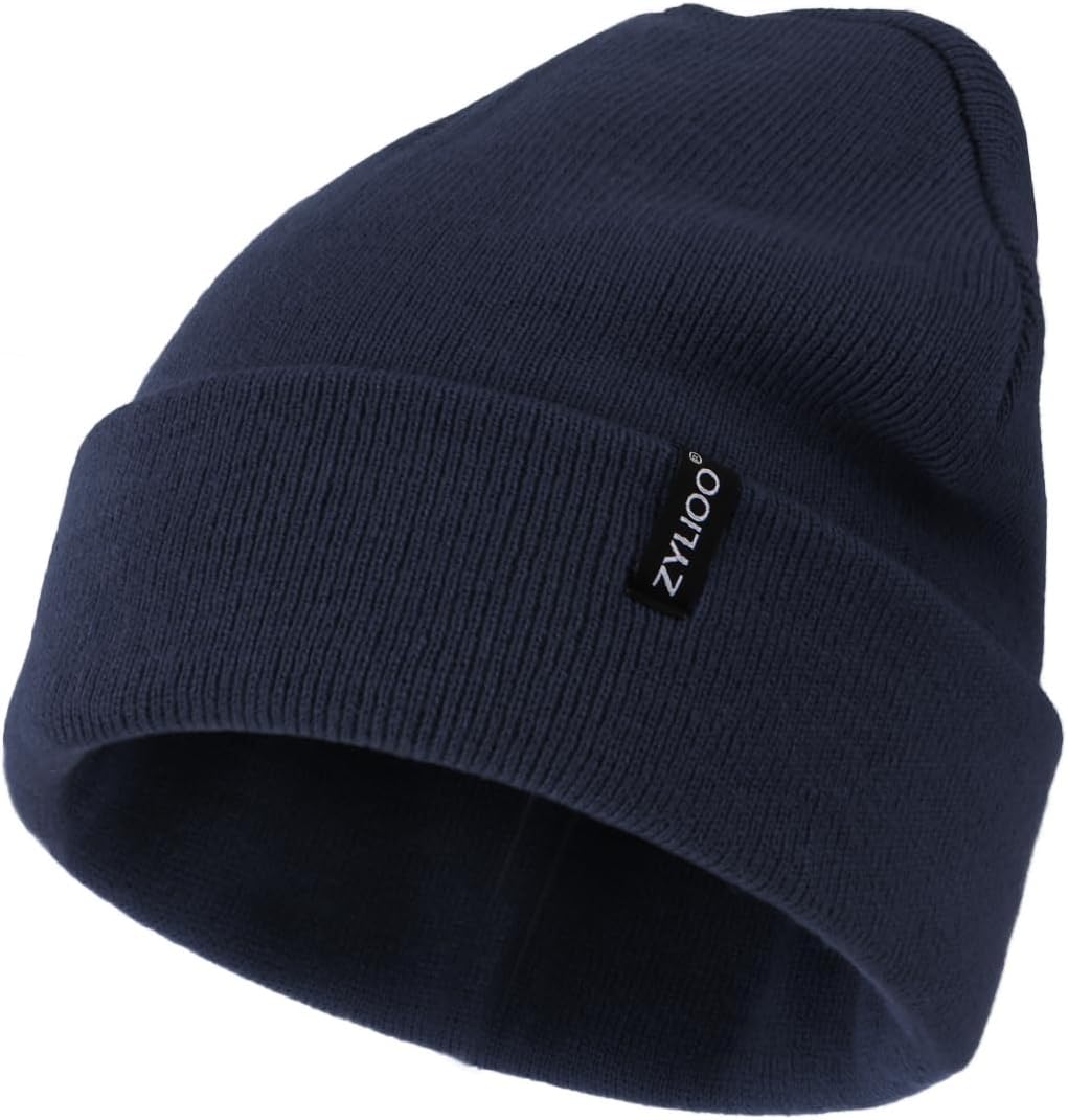 Zylioo XS/S/M/L/XL/XXL Beanie Hats for Big/Small Heads, Winter Knitted Beany Hat...