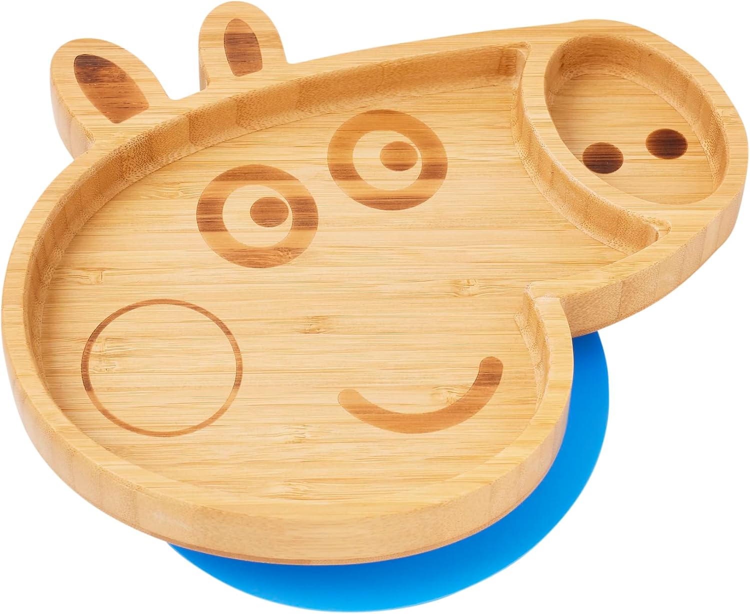 bamboo bamboo X Peppa Pig Baby Plate and Toddler Plate, Suction Plate for Feedin...