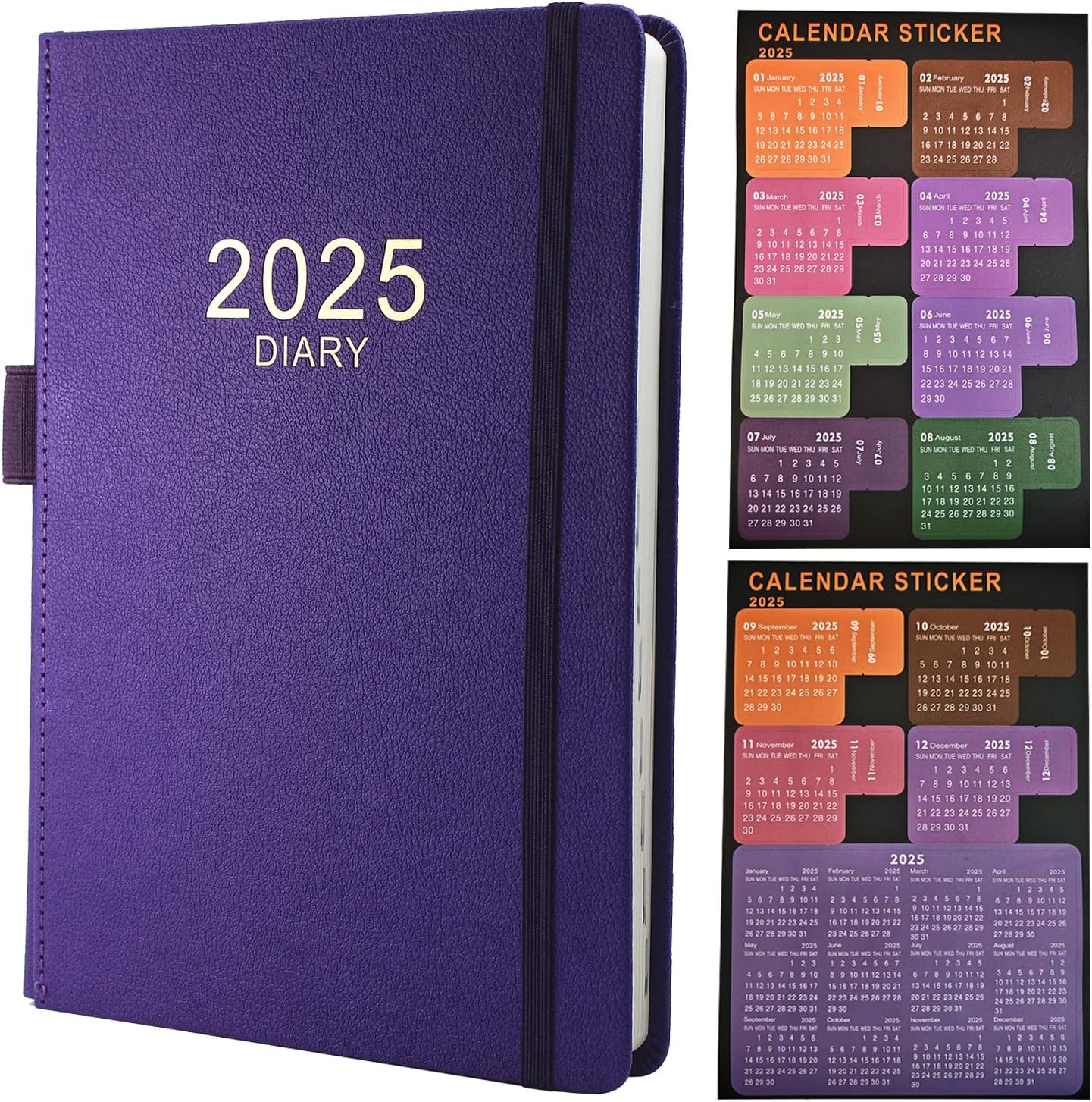 2025 Diary,Diary 2025 A5 Day Per Page from Jan 2025 to Dec 2025, Productivity A5...