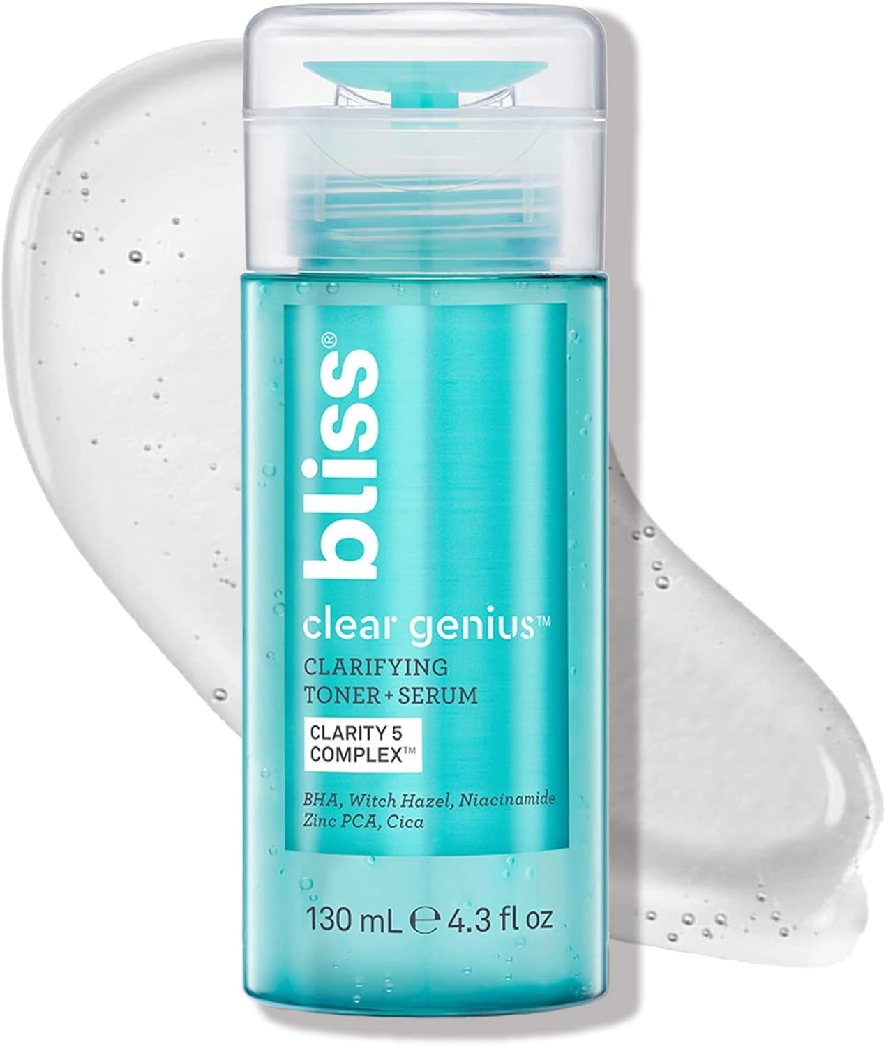 Bliss Clear Genius Clarifying Toner + Serum - 4.3 Fl Oz - Purifies Pores, Tones,...