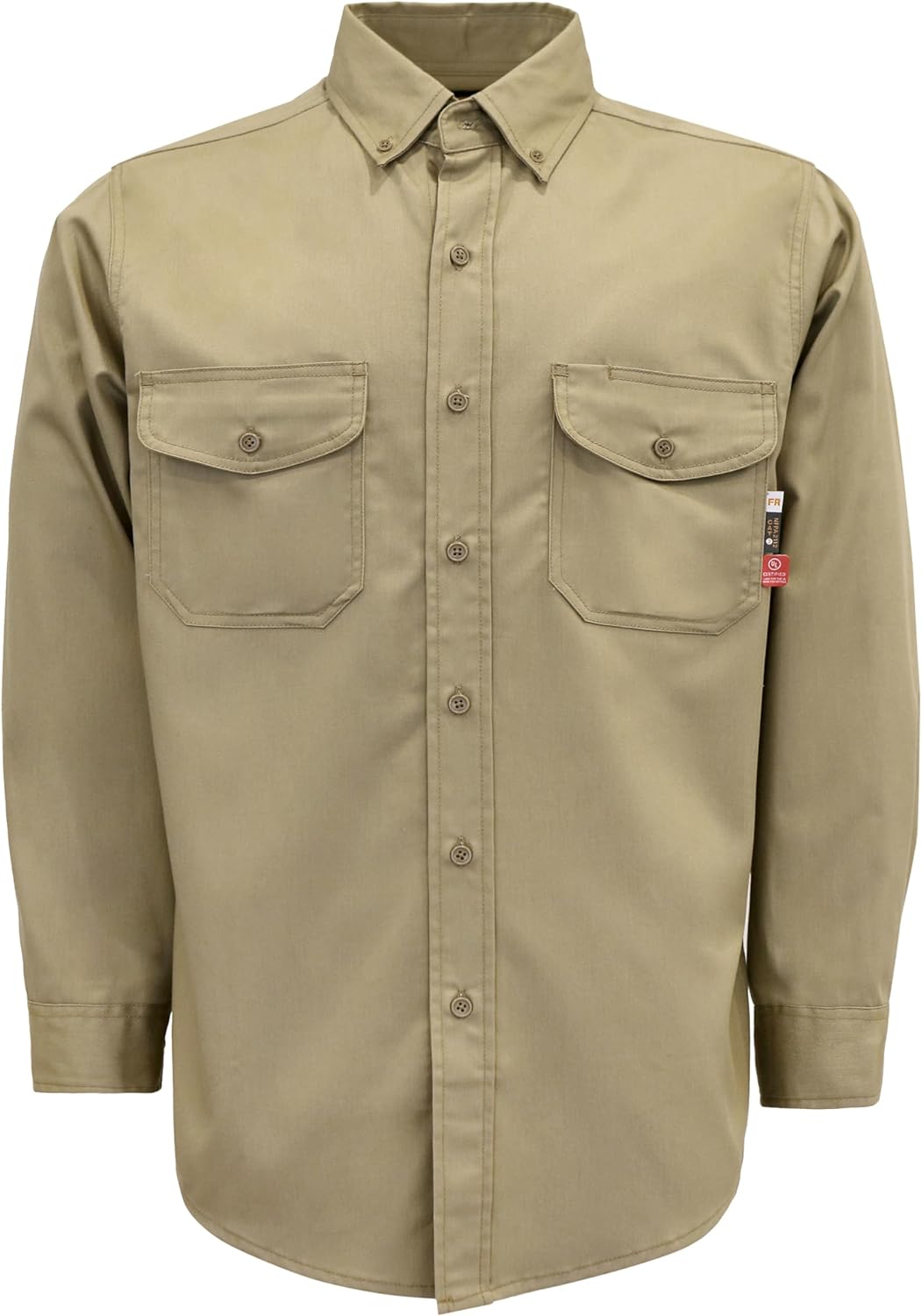 KONRECO FR Shirts for Men 6.5oz Lightweight Work Uniform Flame Resistant Welding...