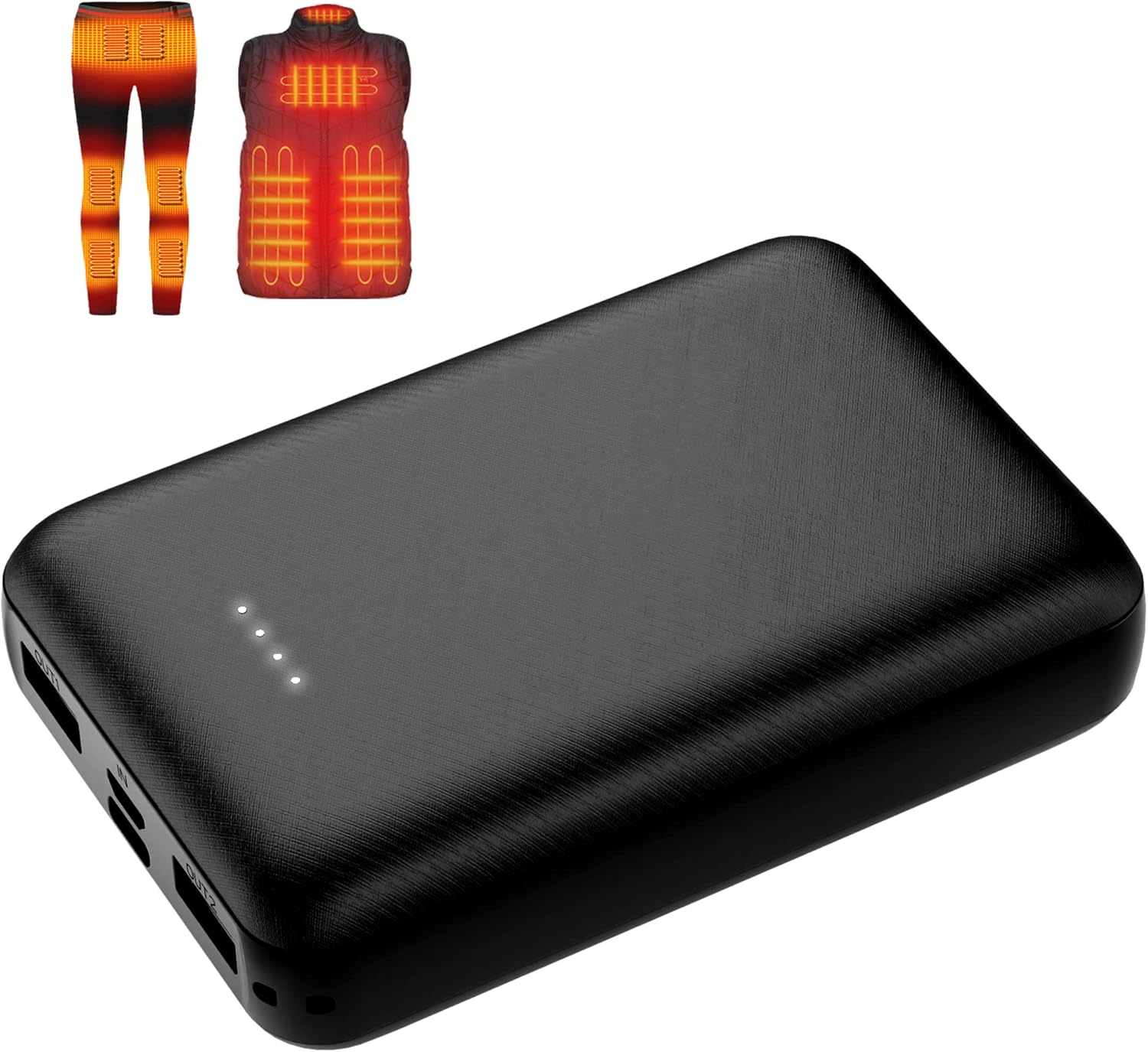 5V 2A Rechargeable Battery Pack for Heated Vest 10000mah Heated Jacket Battery P...