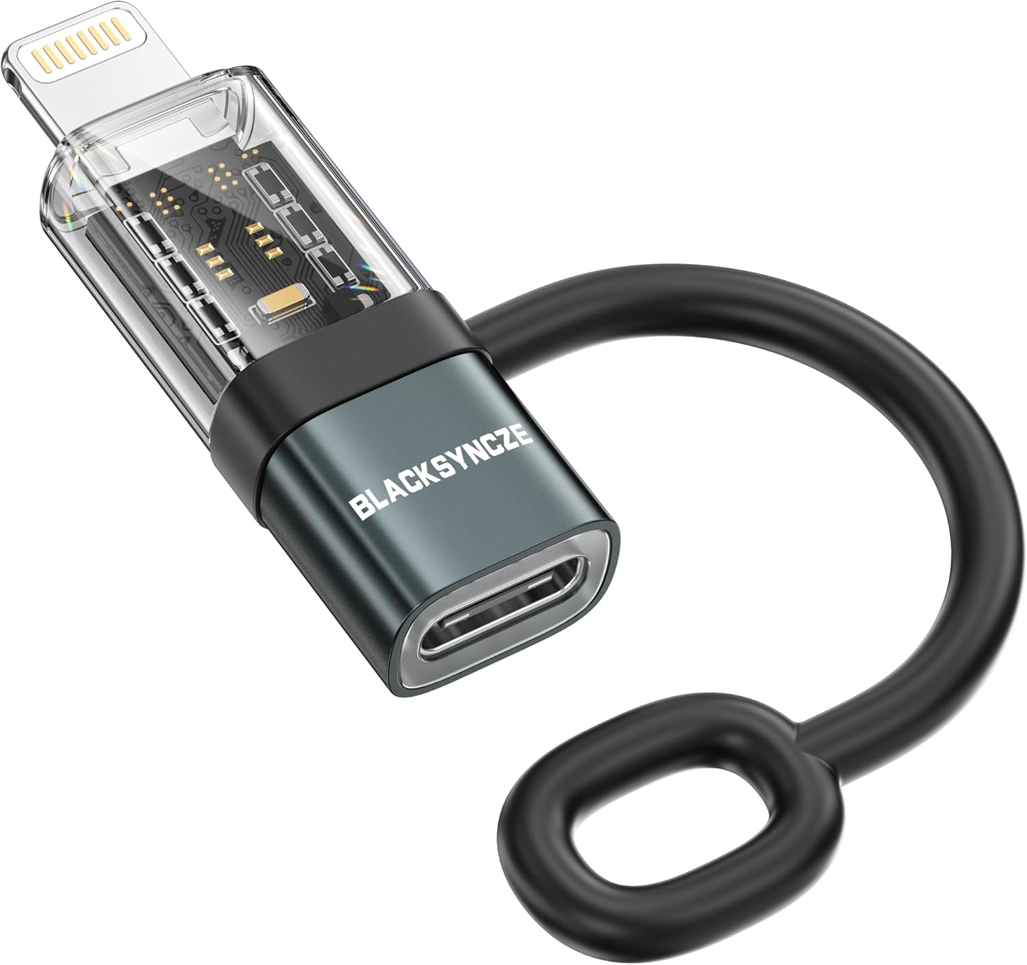 BLACKSYNCZE 36W USB C to Lightning Adapter, PD Fast Charging USB C Female to Lig...