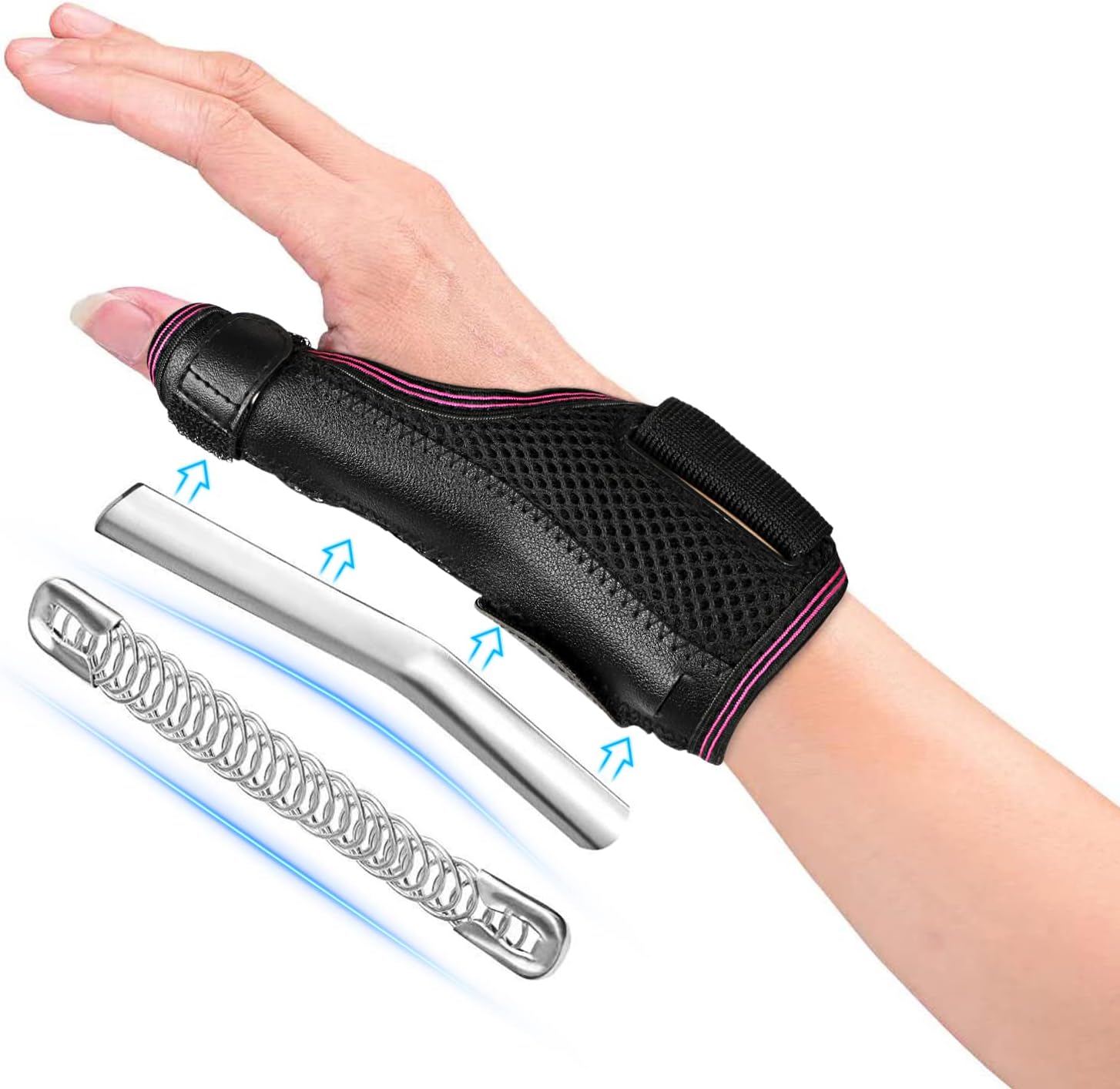 Fasola Reversible Thumb Brace, Thumb Spica Splint for Right & Left Hand, Breatha...