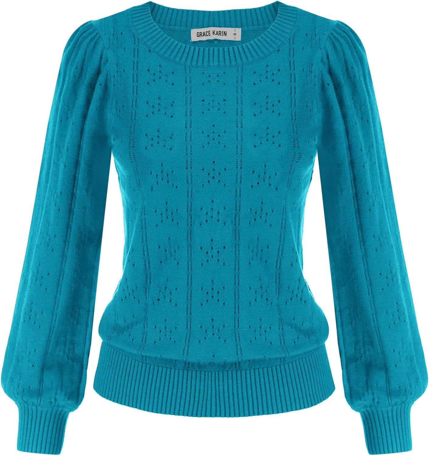 GRACE KARIN Jumpers for Women UK Autumn Winter Crew Neck Long Sleeve Sweater Dai...