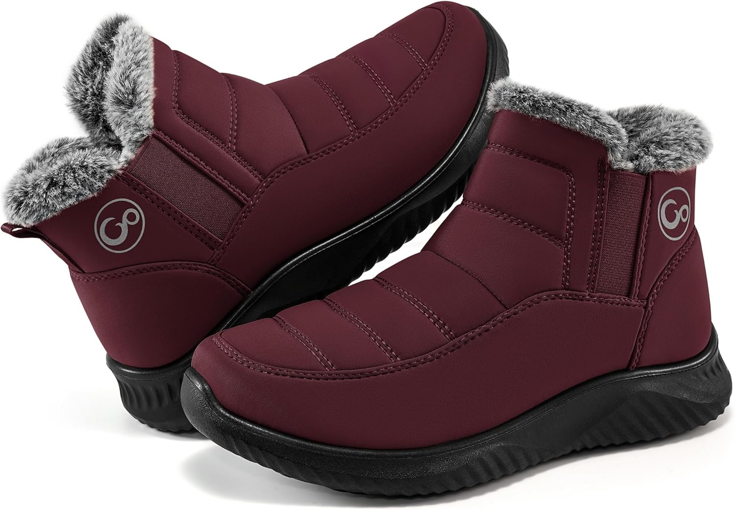 Ecetana Womens Snow Boots Winter Shoes: Ankle Booties Warm Fur Lined Waterproof...