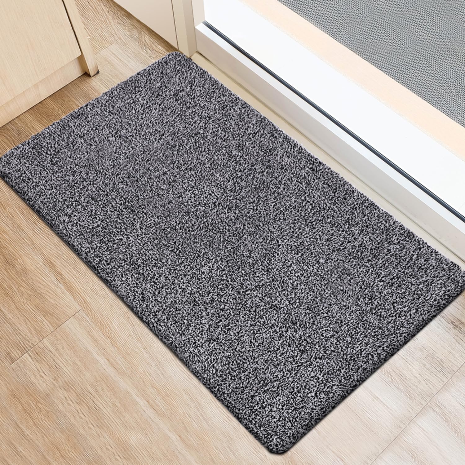 BEAU JARDIN Doormat Super Absorbent Mud Front Door Mat 47"x28" Large Latex Backi...