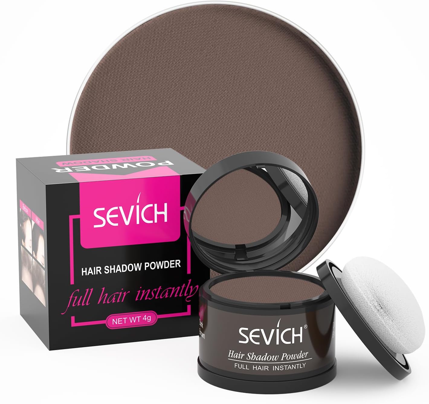 Sevich Hairline Powder，Instantly Conceals Hair Loss, Root Touch up Powder, Hair...