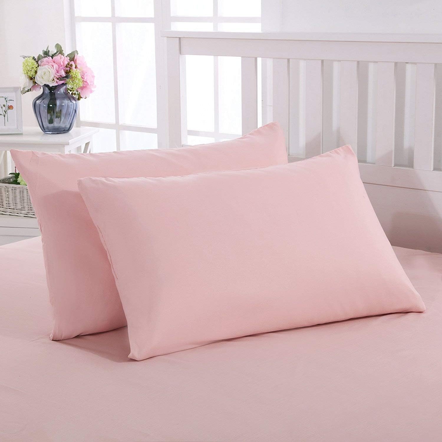 MOHAP Warm Zippered Pillowcases 50X75 cm 2 Pack Super Soft Breathable Brushed Mi...