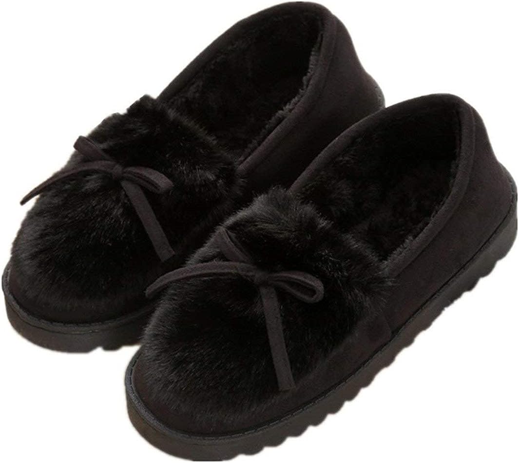 Sisttke Women Faux Fur House Slippers Moccasins Ladies Breathable Indoor Outdoor...