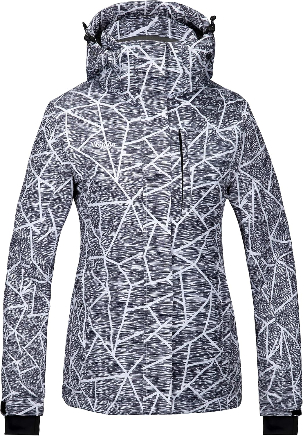 Wantdo Women's Waterproof Ski Jacket Windproof Print Fully Taped Seams Snow Coat...